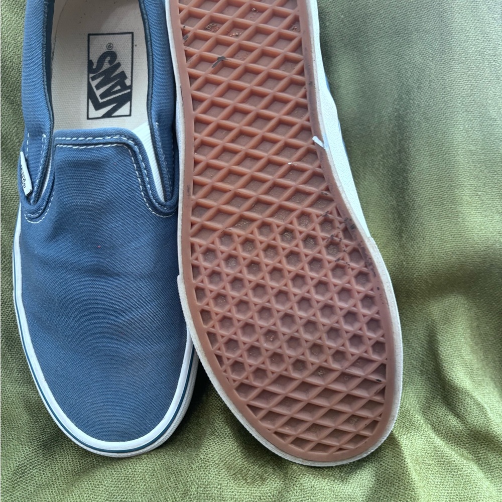 Vans Classic Slip-On Sneakers, medium blue - men's size 6.5 / women's size 8 - Picture 4 of 5